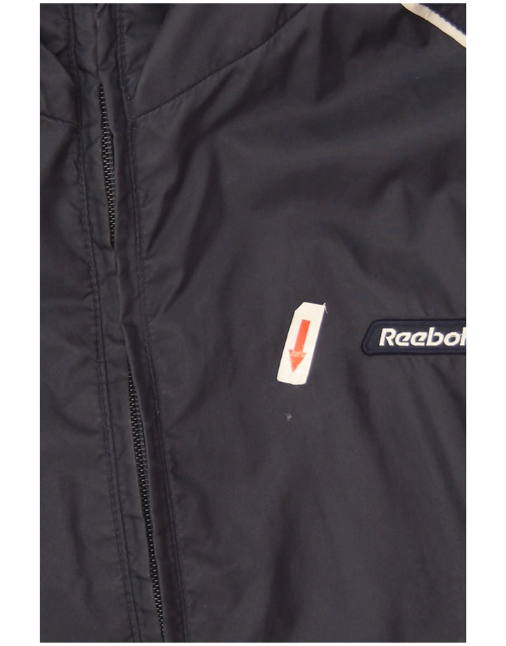 Jachetă de ploaie pentru bărbați Reebok UK 40 mare, albastru, nailon