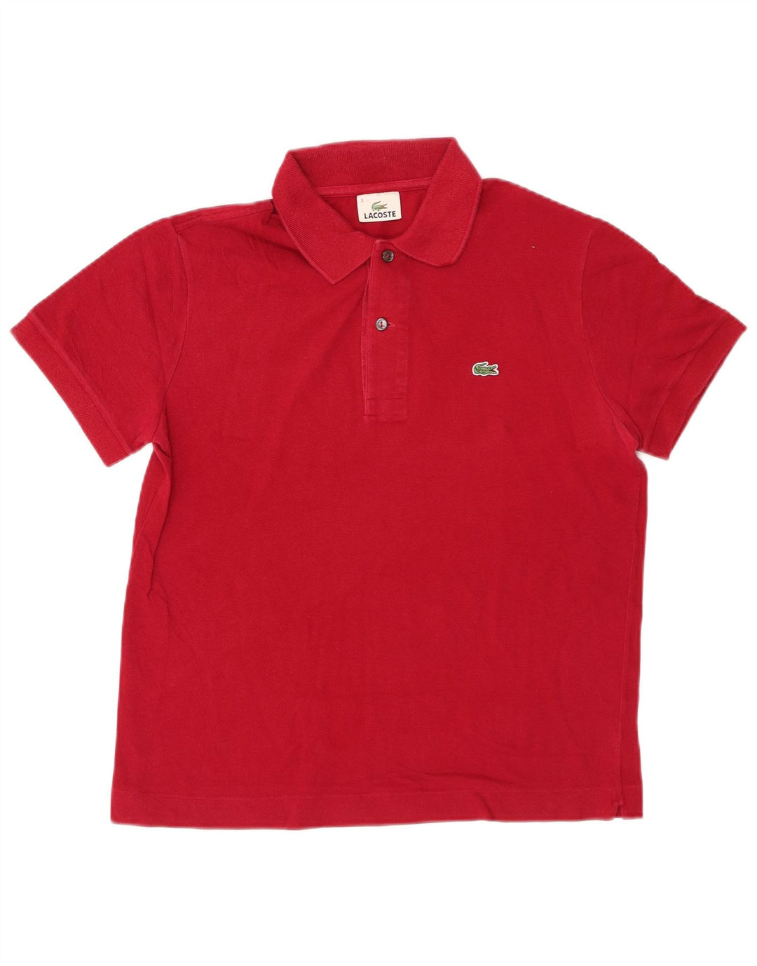 Tricou polo pentru bărbați LACOSTE Mărimea 3 Bumbac roșu mic