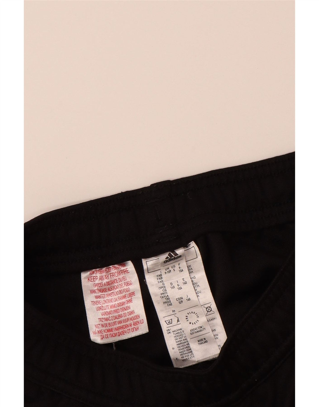 Pantaloni de trening ADIDAS Aeroready pentru baieti 9-10 ani poliester negru