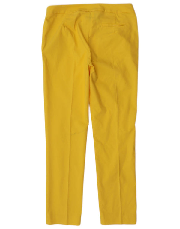 Blumarine Pantaloni chino subțiri pentru femei UK 8 Small W30 L28 Bumbac galben