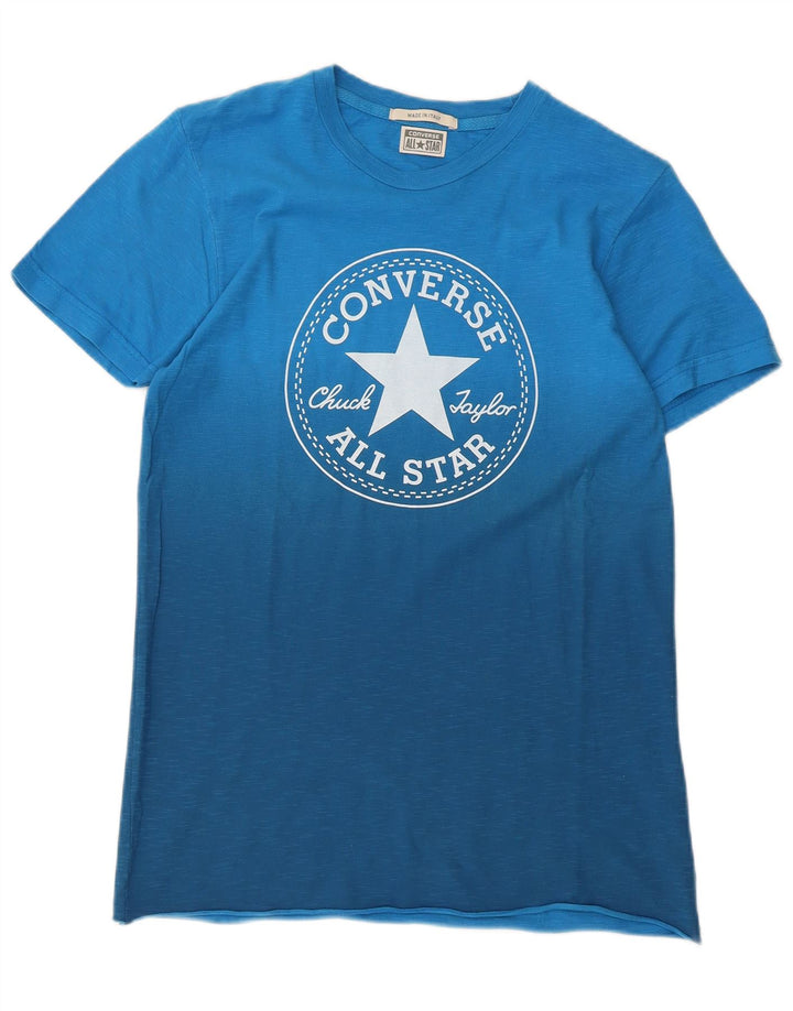 Tricou grafic Converse Chuck Taylor pentru bărbați Top mic, albastru, bumbac