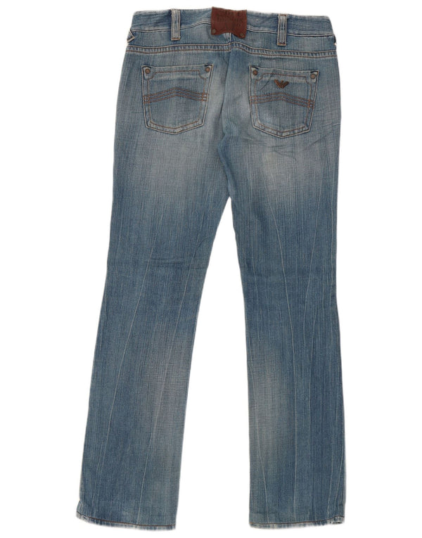 Blugi drepti pentru femei Armani W27 L31 Bumbac albastru