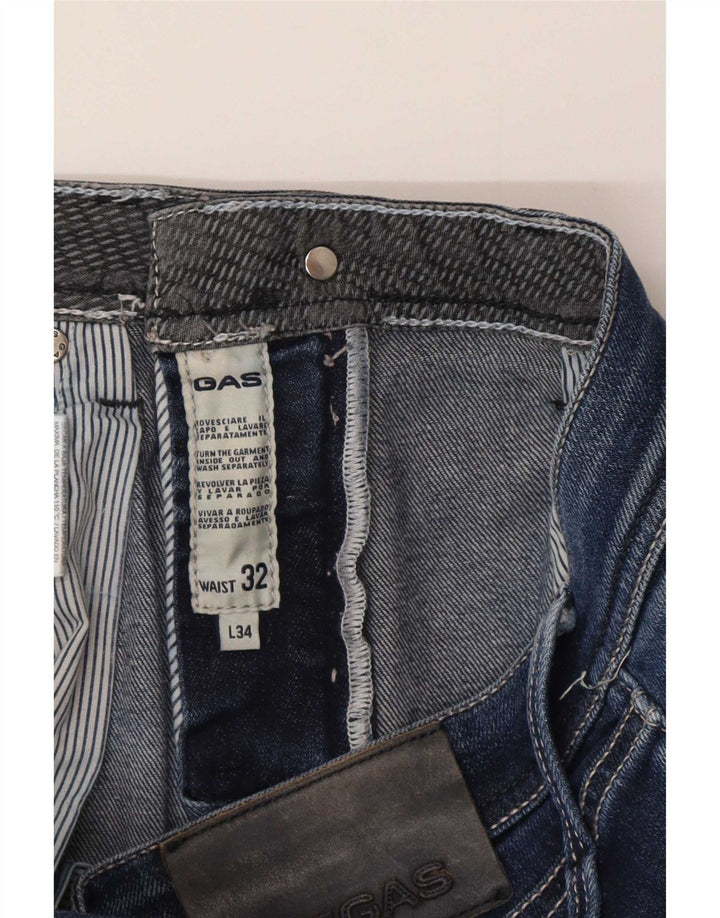 Blugi Albert Slim pentru bărbați Gas W32 L34 Bumbac albastru