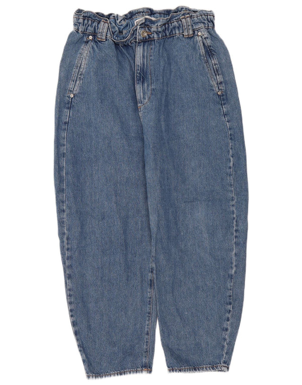 Blugi conici cu talie înaltă pentru femei Zara EU 44 XL L34 L24 Bumbac albastru