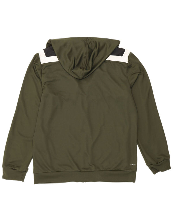 Adidas pentru bărbați Climalite Trening cu glugă Top Jachetă mare kaki colorblock