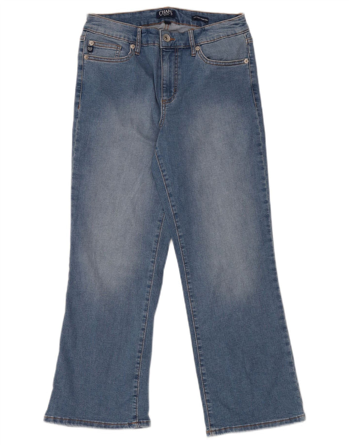 Jeans tăiați pentru femei Kick cu talie mijlocie CHAPS US 8 Medium W29 L26 Bumbac albastru