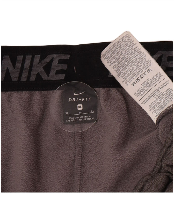 Pantaloni de trening Nike Dri Fit pentru bărbați Pantaloni de jogging XL Gri poliester cu pături