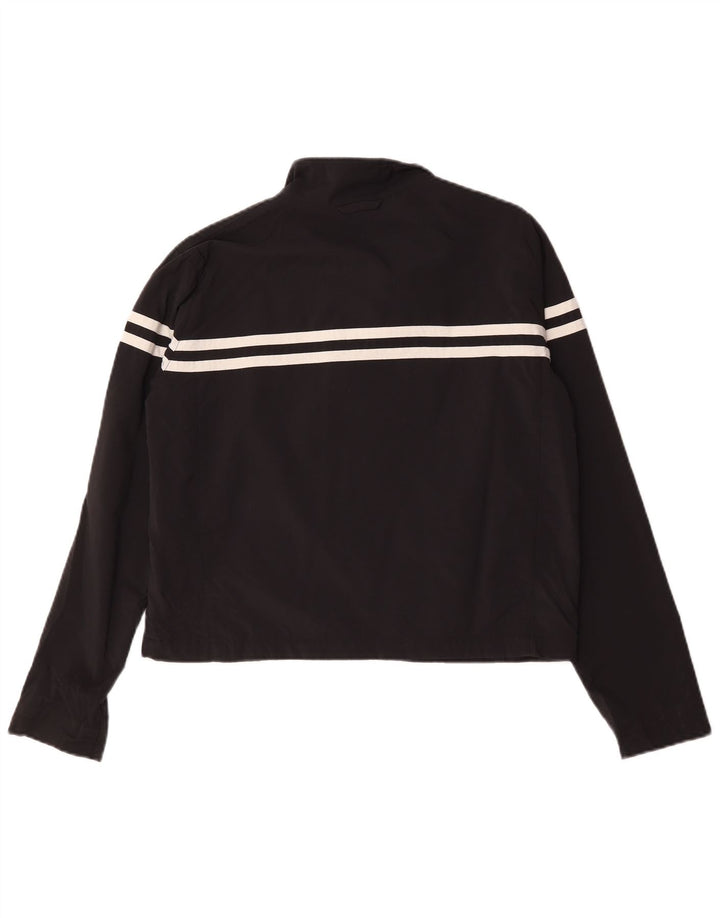Jachetă de top pentru trening Nike pentru femei Crop US 12/14 Large Black Striped