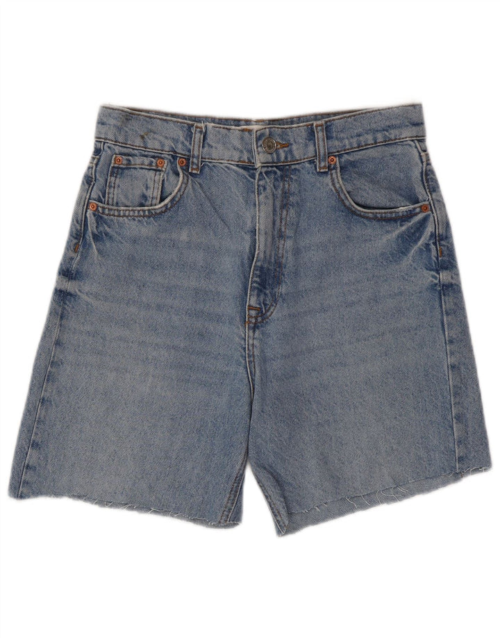 Pantaloni scurți din denim pentru femei Zara EU 38 Small W28 Blue Bumbac