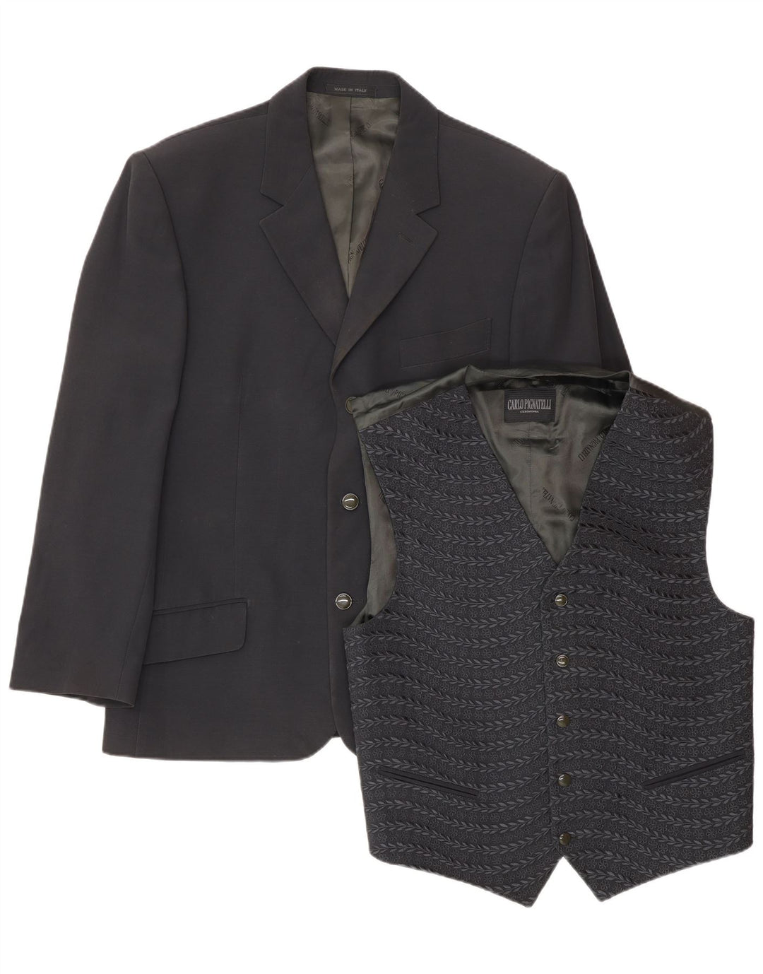 Carlo Pignatelli Set 2 piese 3 butoane pentru bărbați IT 52 XL Acetat bleumarin