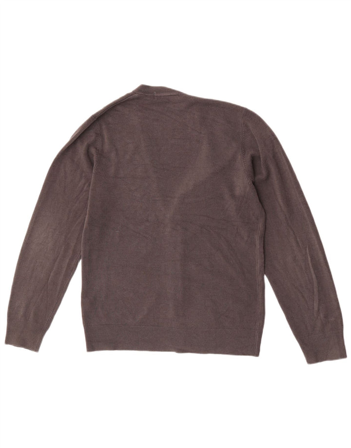 Pulover cardigan pentru bărbați Marks & Spencer, mic, gri acrilic