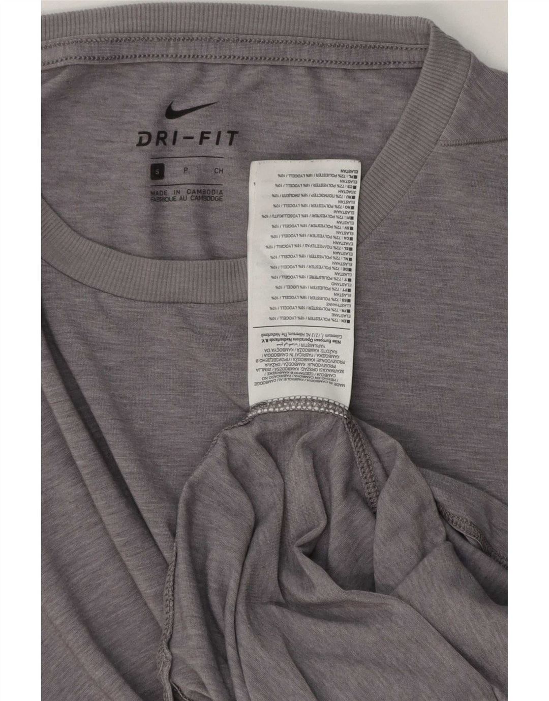Tricou Puma Tall pentru bărbați Top mic, gri, poliester