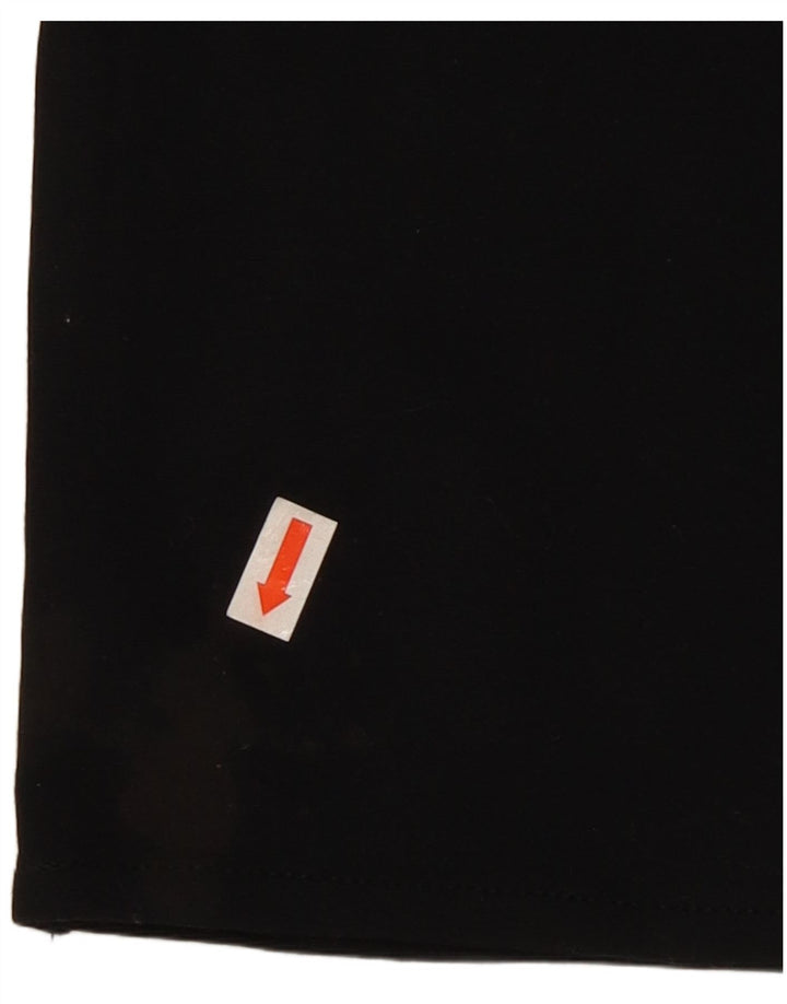 CALVIN KLEIN Pantaloni slim casual pentru femei US 12 Large W30 L31 Black Rayon