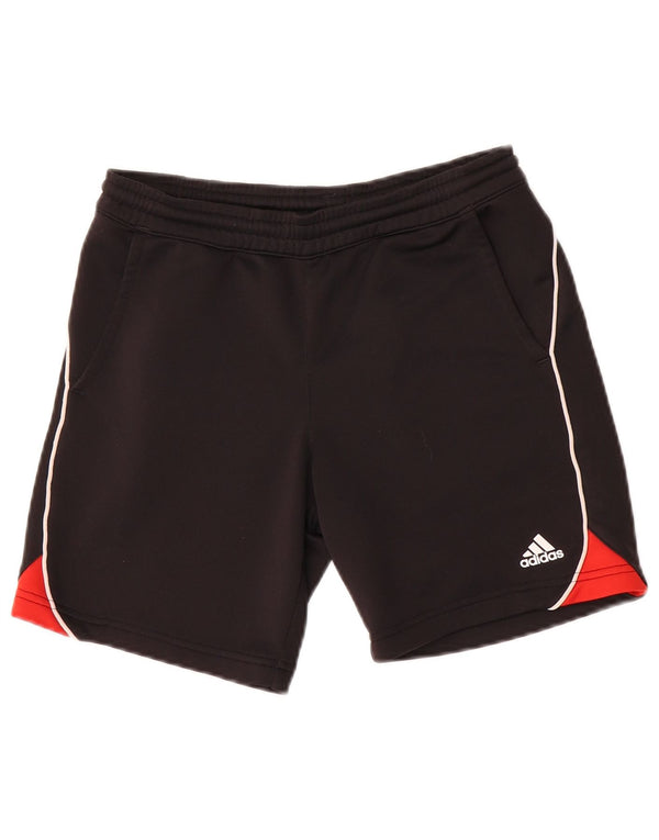 Pantaloni scurți sport Adidas Climalite pentru băieți 9-10 ani, negru, poliester