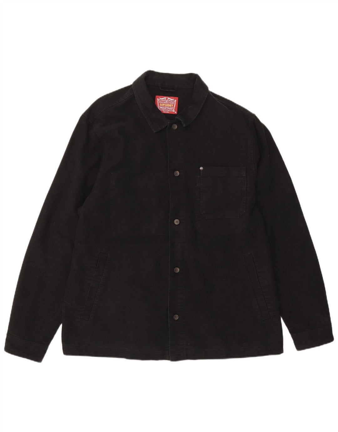 Cămașă de blugi pentru bărbați Superdry 2XL, bumbac negru