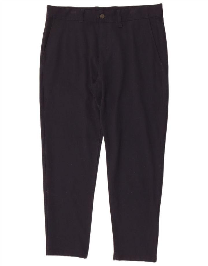 Pantaloni chino pentru bărbați Zara EU 44 Large W34 L28 Bleumarin Poliester