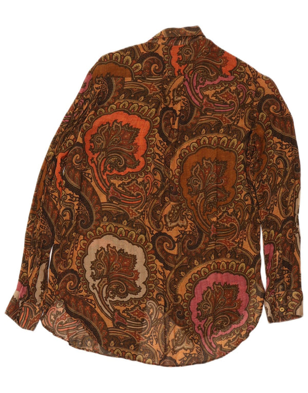 Cămașă supradimensionată pentru femei Massimo Dutti EU 34 2XS Maro Paisley