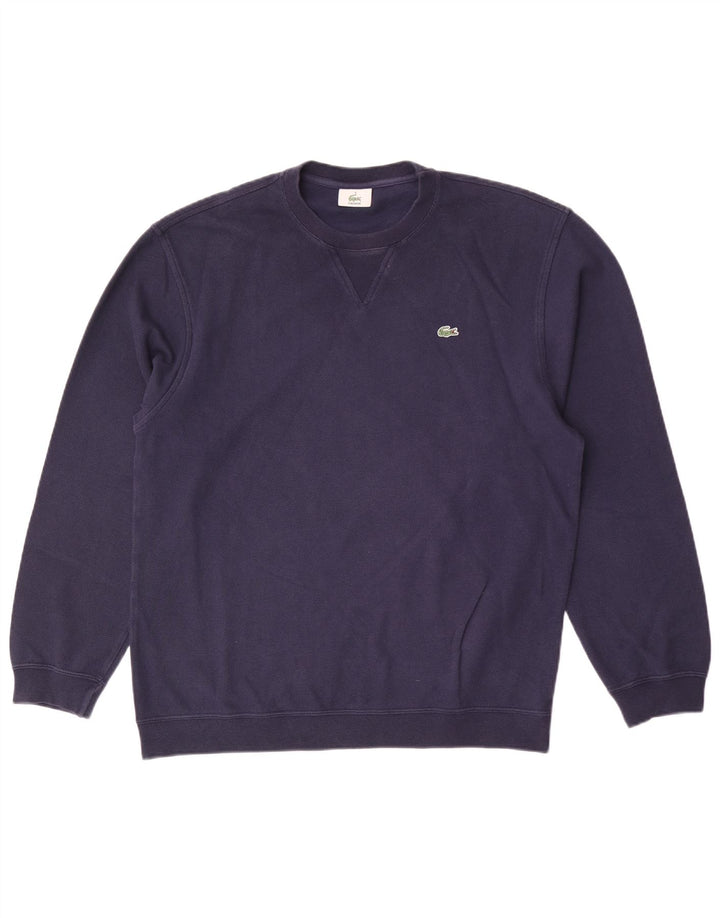 Pulover pentru bărbați Lacoste Pulover Mărimea 4 Mediu Bumbac bleumarin