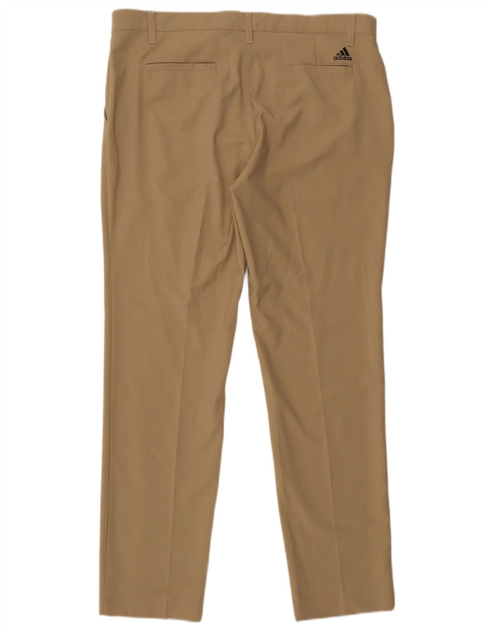 Pantaloni chino drepți pentru bărbați Adidas W36 L32 poliester bej