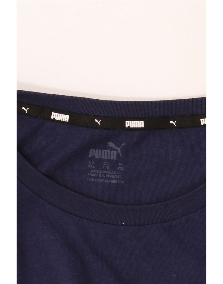 Tricou grafic PUMA pentru bărbați Top 2XL bleumarin