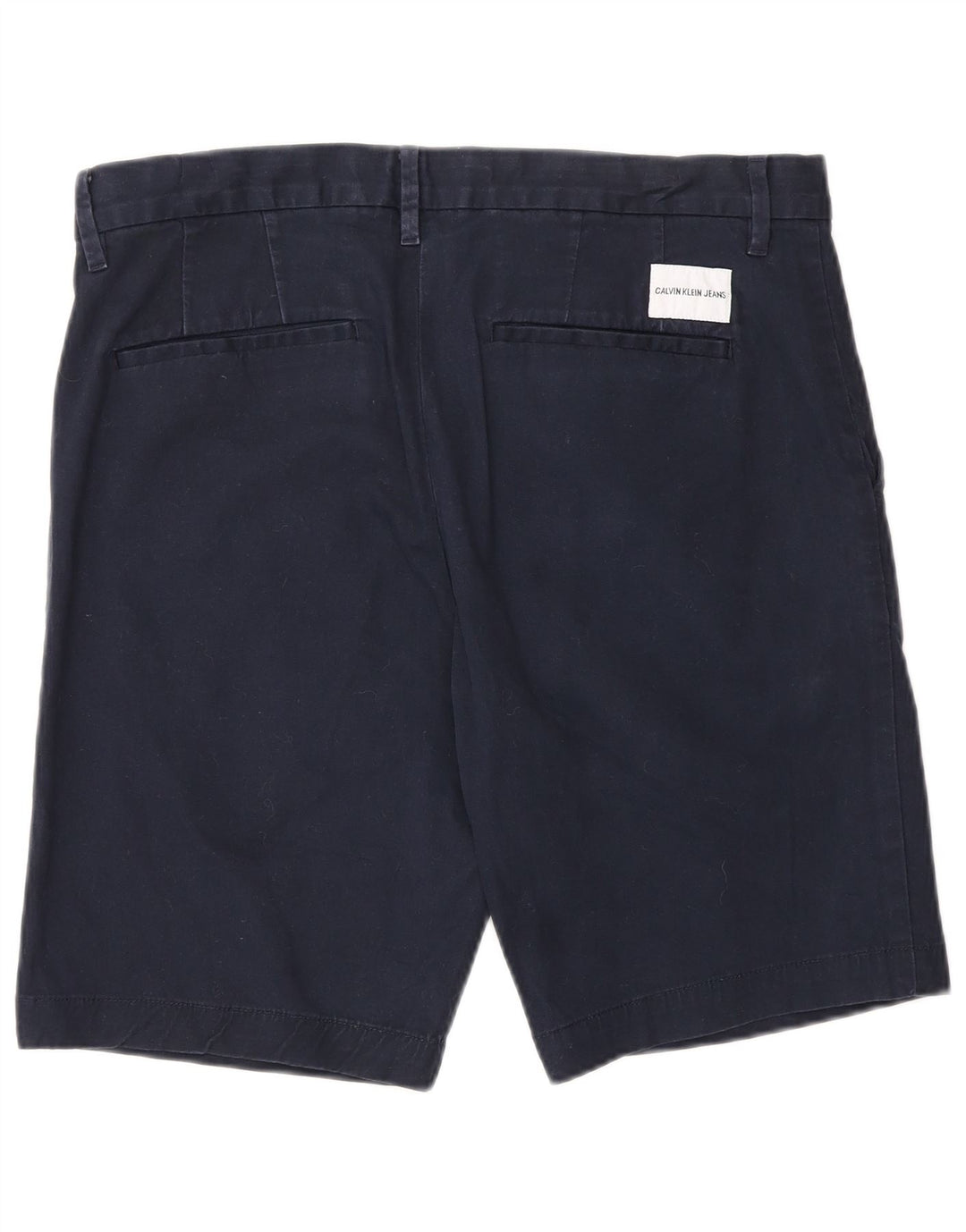 Pantaloni scurți chino pentru bărbați Calvin Klein W32, bumbac albastru bleumarin mediu