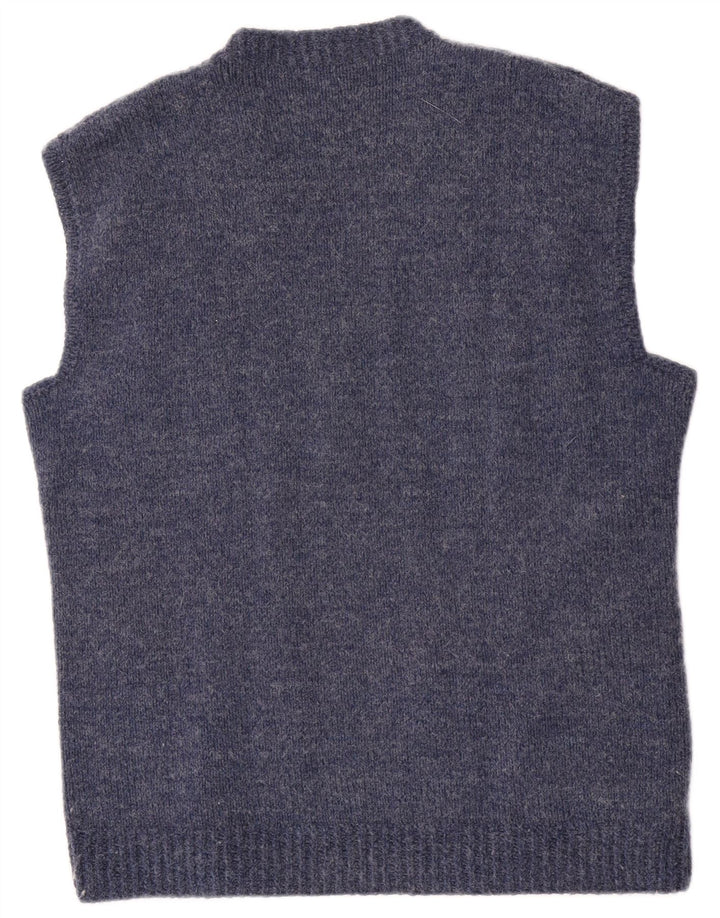 Vintage Mens Vest Tank Top Mediu Bleumarin