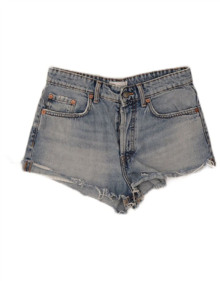 Pantaloni caldi din denim pentru femei Zara EU 36 XS W26 Albastru