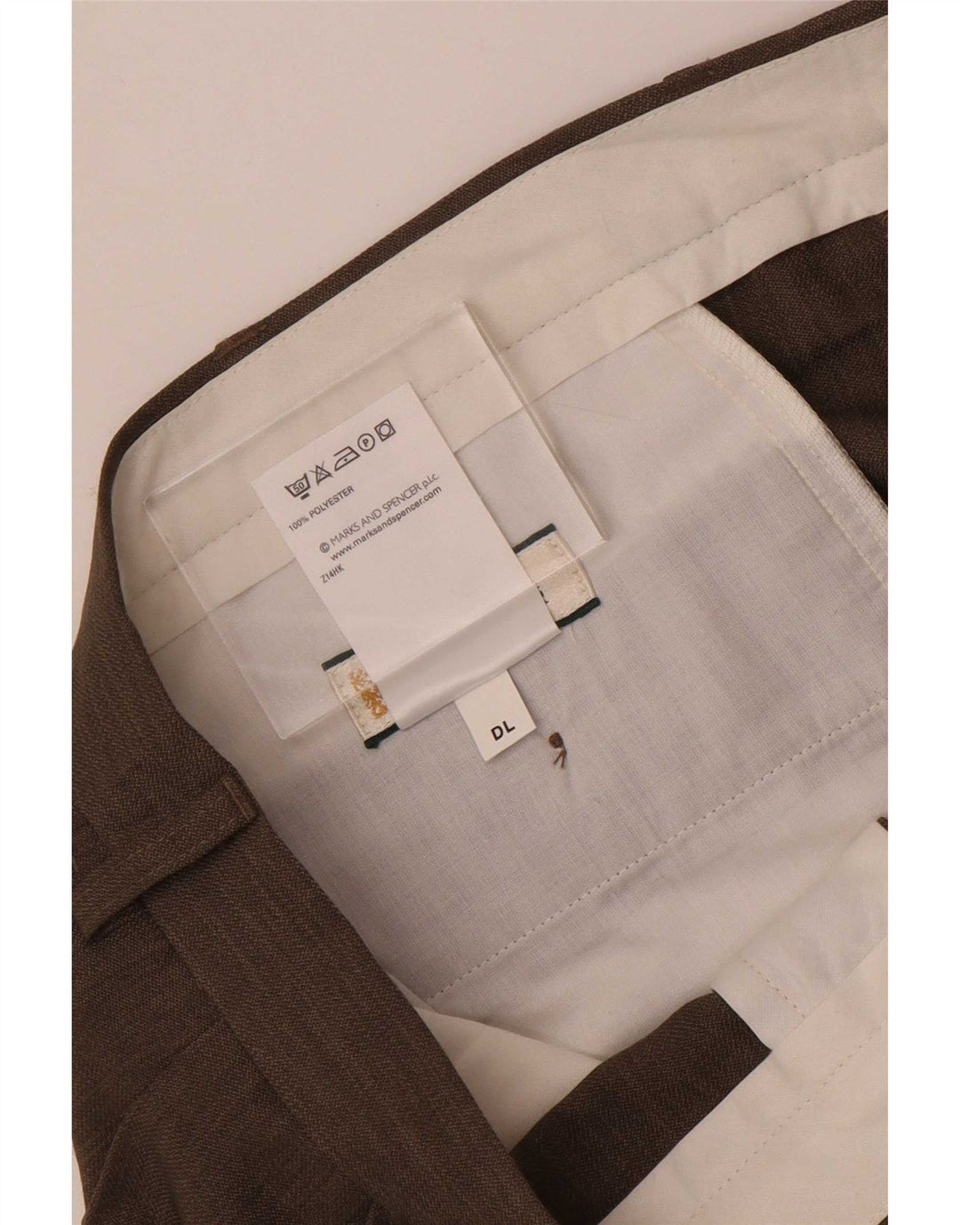 Pantaloni de costum pentru bărbați Marks & Spencer L38 L31 poliester gri