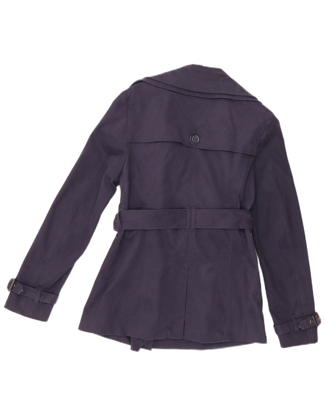 Trench pentru femei Superdry UK 14 Medium Bleumarin Bumbac