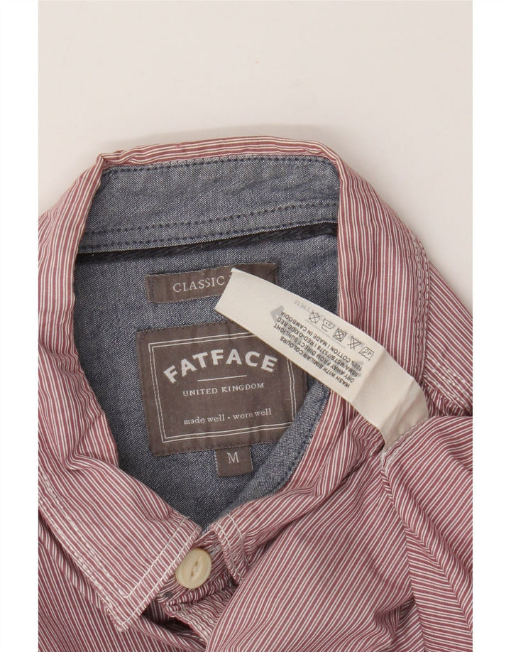 Cămașă pentru bărbați Fat Face Classic Fit Bumbac cu dungi roșii medii