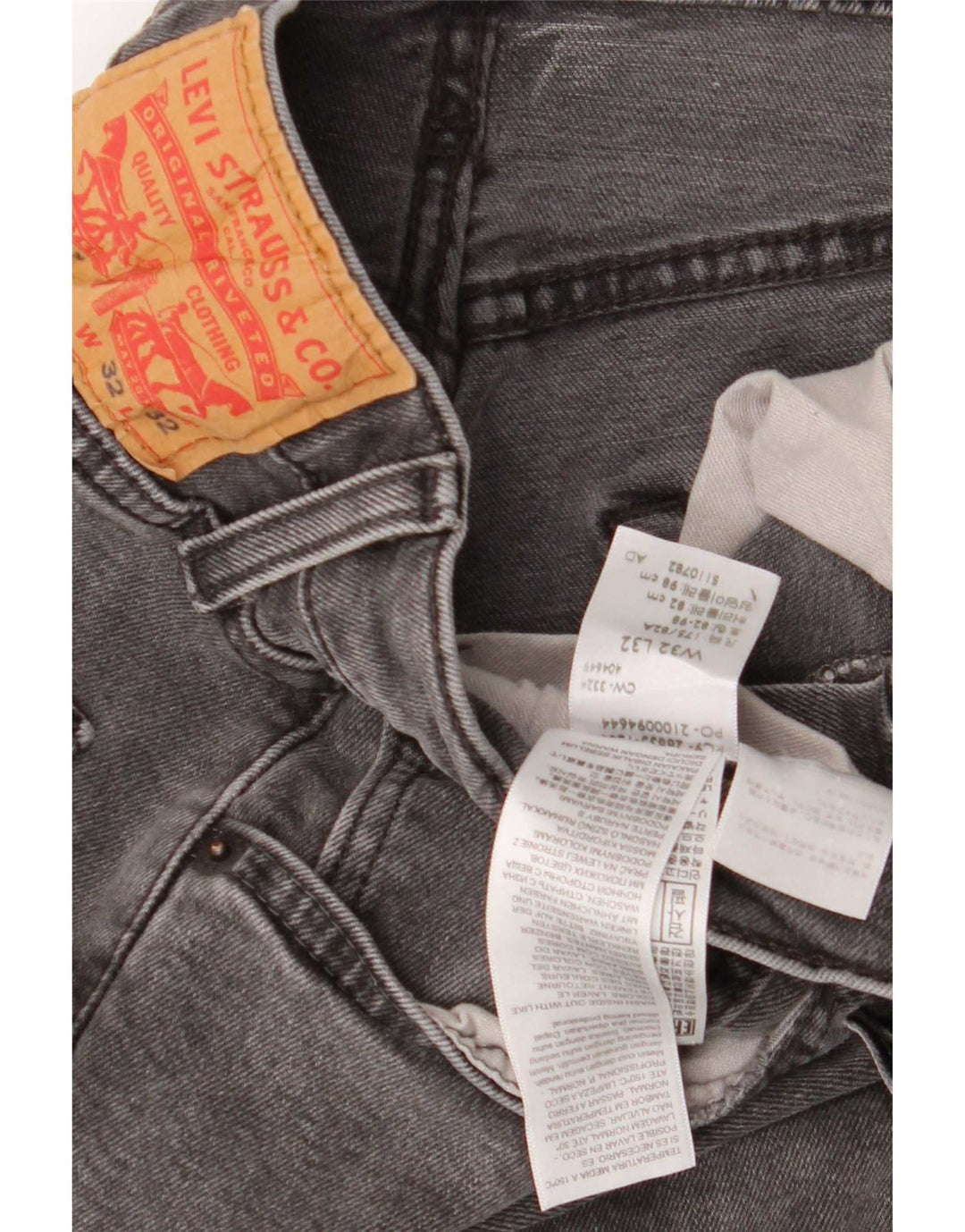 Levi's 512 Slim Tapered Jeans W32 L32 bumbac gri
