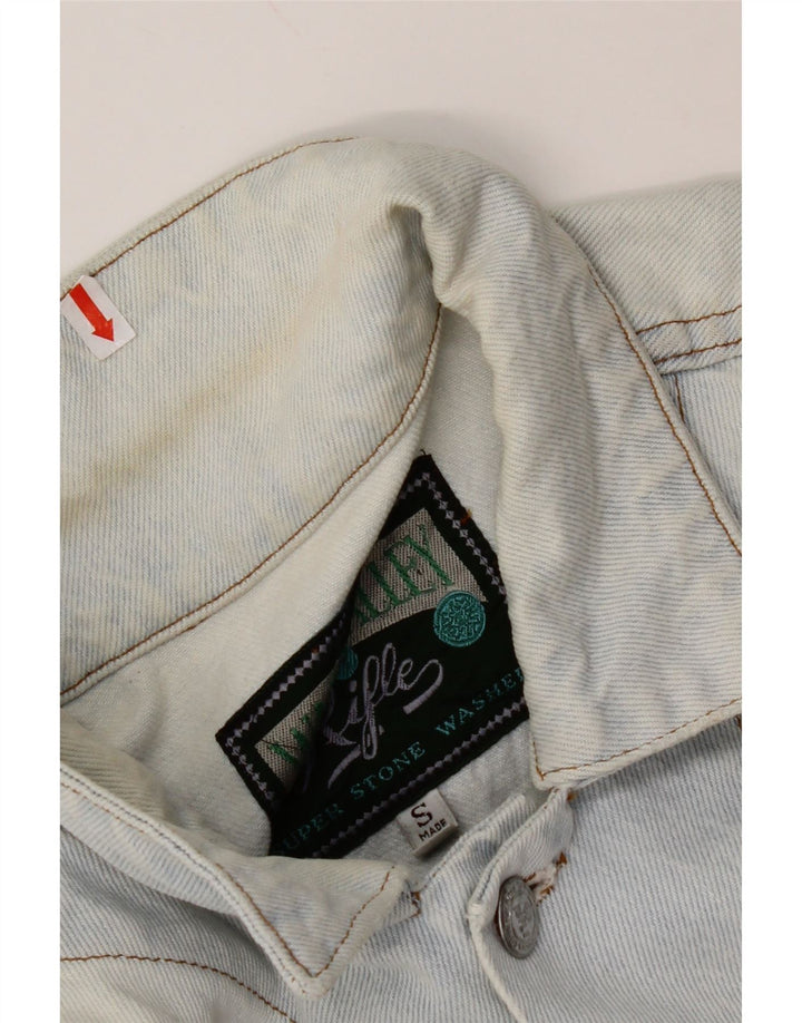 Jachetă de blugi supradimensionată pentru femei RIFLE, UK 10, bumbac albastru mic