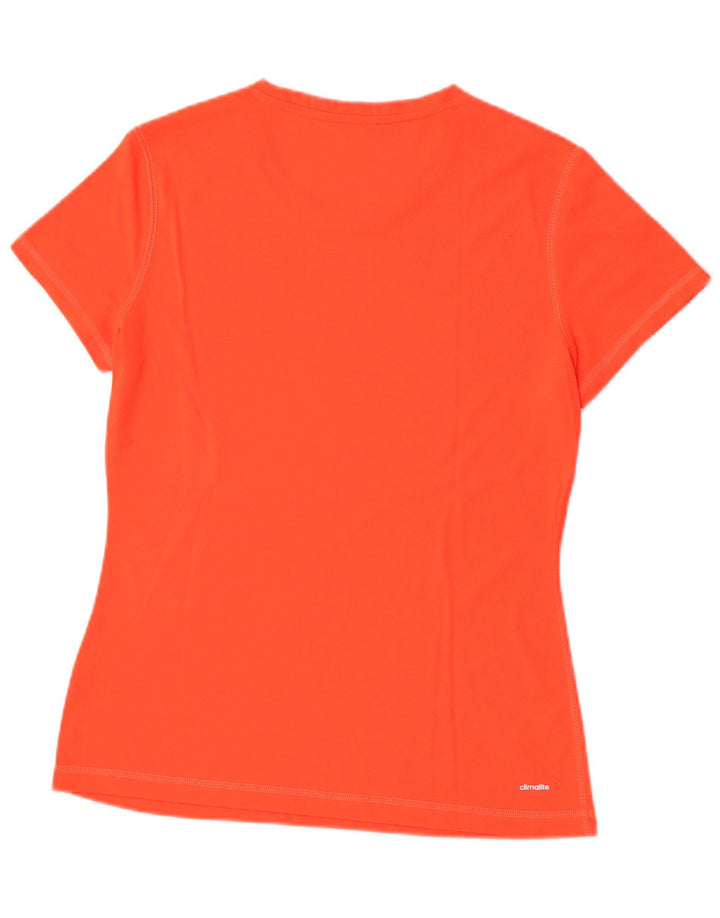 Tricou Adidas Climalite pentru femei, Marea Britanie 12/14, portocaliu mediu