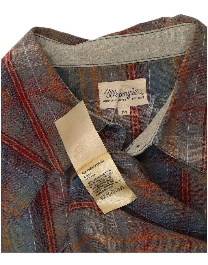 Cămașă Wrangler pentru femei UK 12, bumbac carouri multicolor mediu