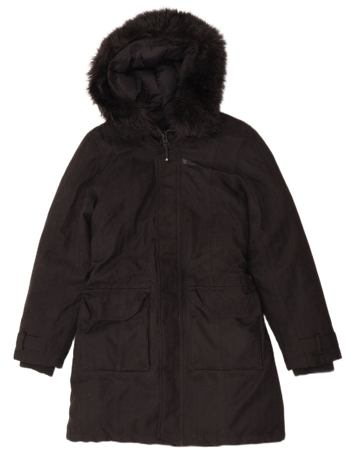 Manton căptușit cu glugă pentru femei Mountain Warehouse UK 10 Poliester negru mic