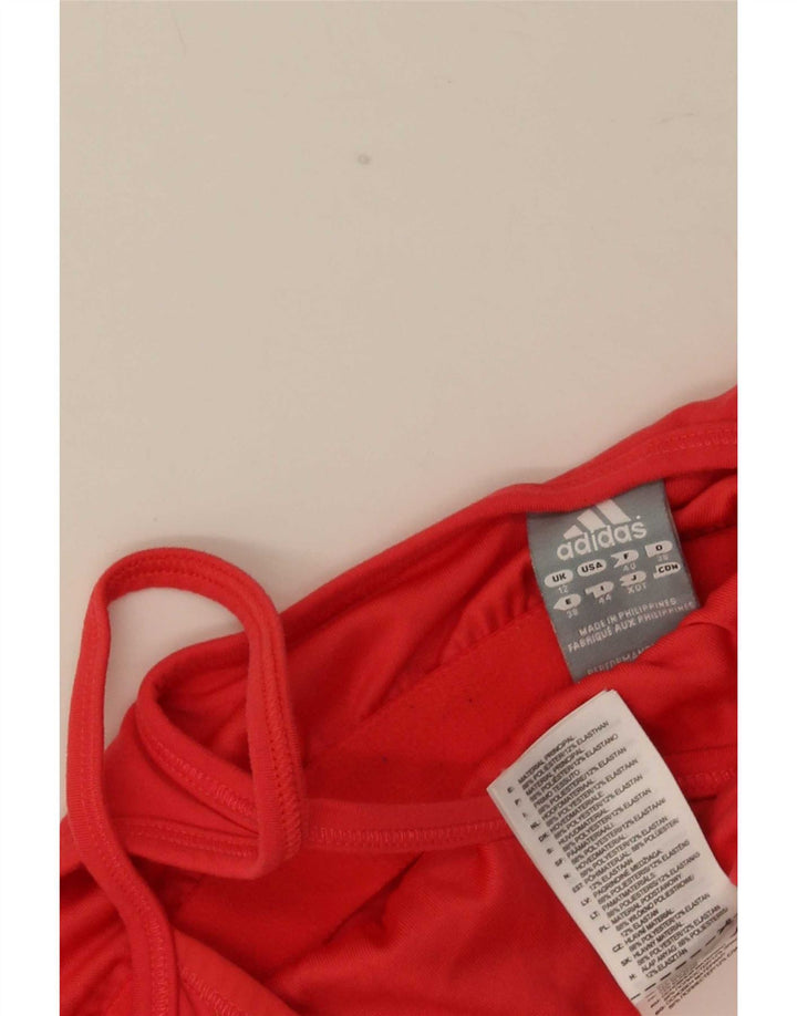 Adidas Climalite Vest Top pentru femei UK 12 Poliester roșu mediu