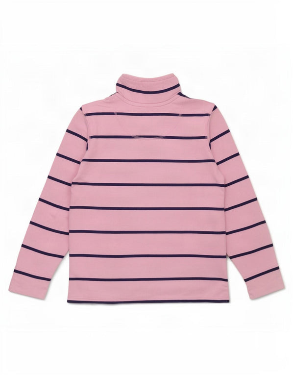 Crew Clothing Hanorac supradimensionat pentru femei Pulover UK 10 Mic cu dungi roz