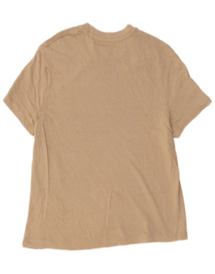 Tricou pentru bărbați Zara Top Mediu Bej Bumbac
