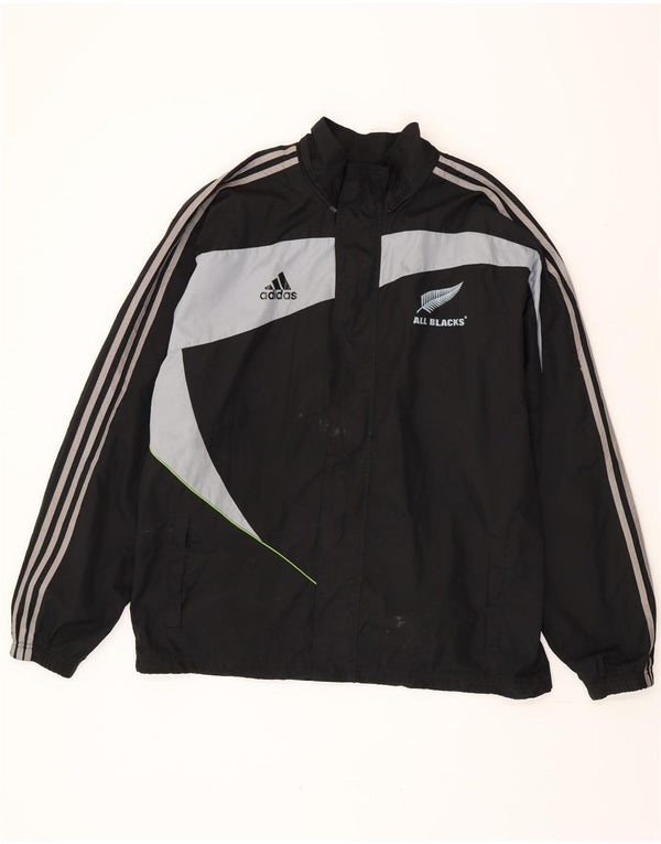 Adidas Mens All Blacks Trening Top Jacket Large Black Colorblock