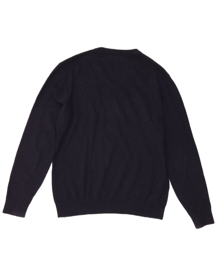 Pulover cu decolteu în V Gant pentru bărbați, XL, bleumarin