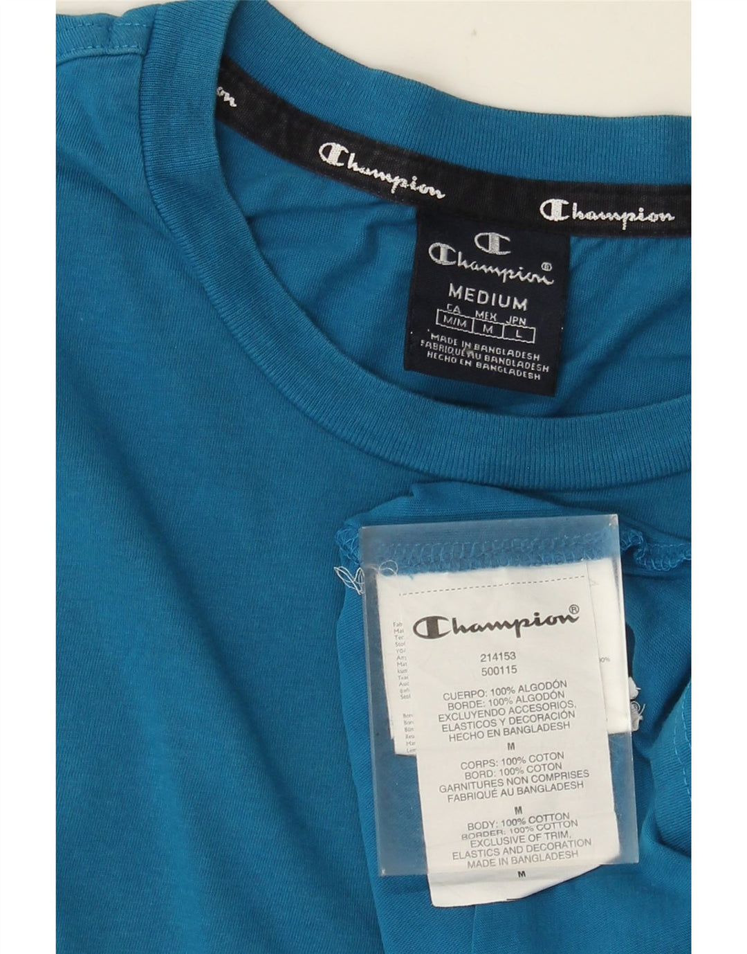 Tricou Bărbați CHAMPION Top Medium Blue Bumbac