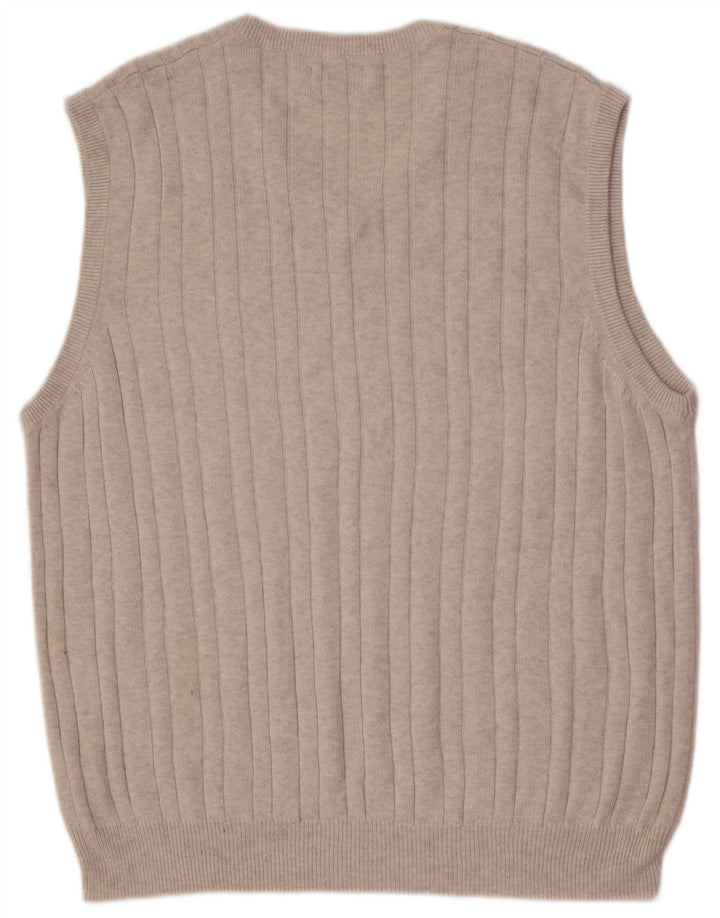 Marks & Spencer Mens Regular Fit Vest Tank Top Mare Bumbac Gri