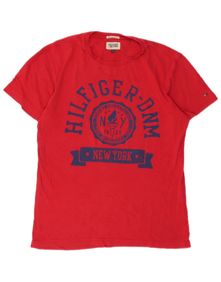 Tricou grafic Tommy Hilfiger pentru bărbați Top mic bumbac roșu