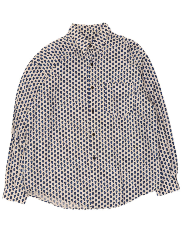 Cămașă supradimensionată pentru femei Souleiado, cu model abstract, US 4 Small White