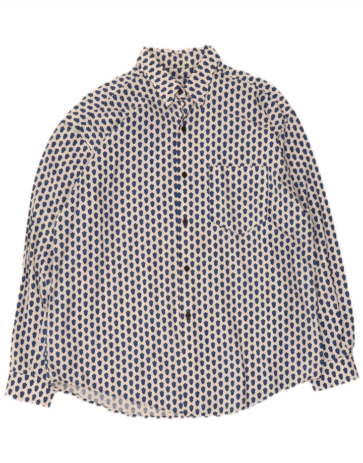 Cămașă supradimensionată pentru femei Souleiado, cu model abstract, US 4 Small White