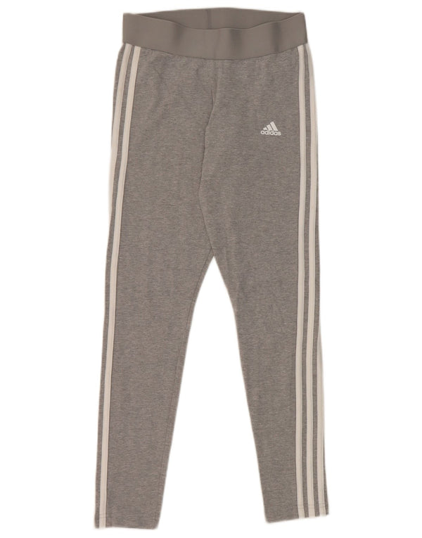 Leggings pentru femei Adidas UK 8 Small Gri Bumbac