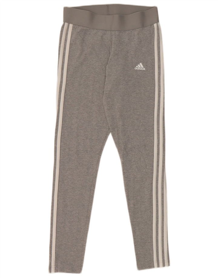 Leggings pentru femei Adidas UK 8 Small Gri Bumbac