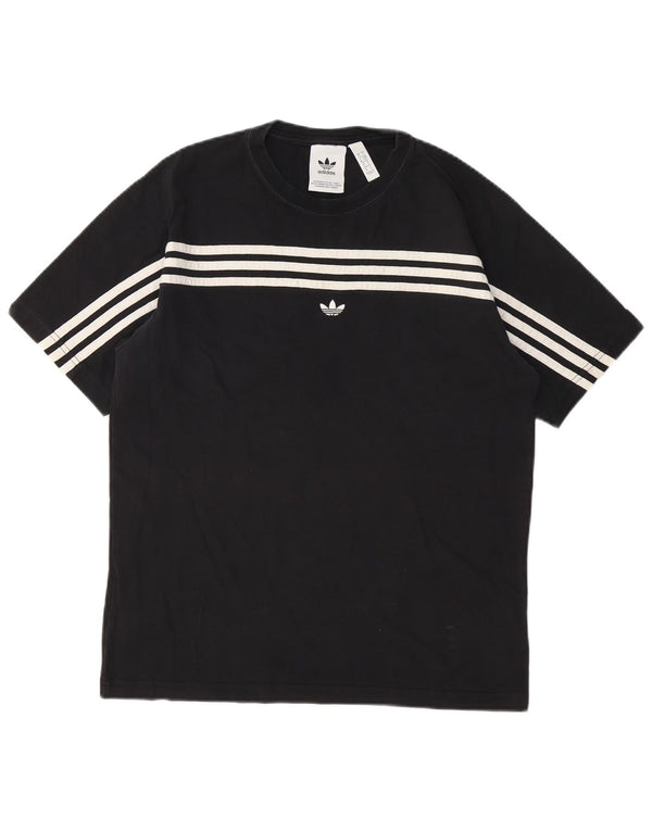 Tricou pentru bărbați Adidas Top mic, negru, bumbac