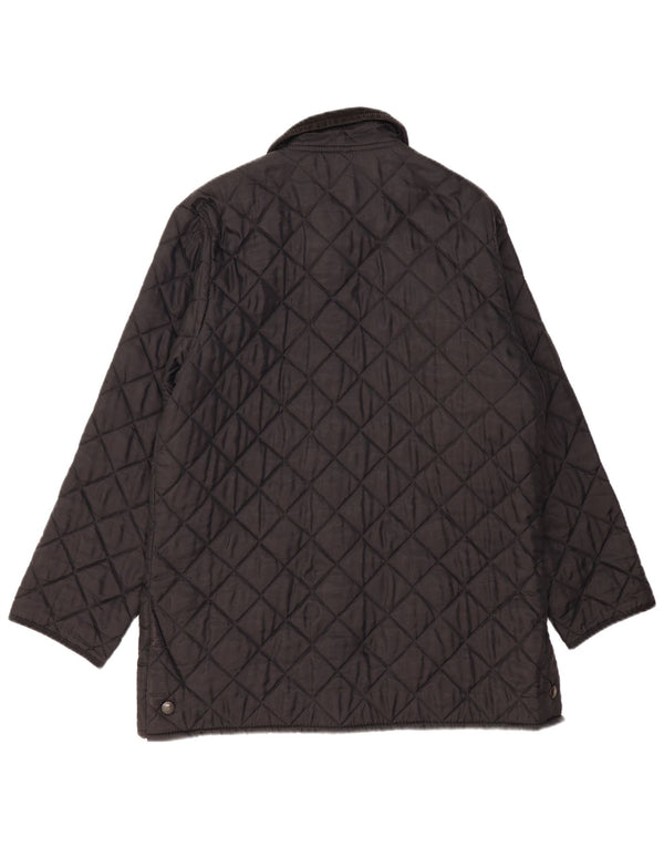 Jachetă matlasată LIDDESDALE Barbour pentru bărbați UK 40, mare, negru, nailon