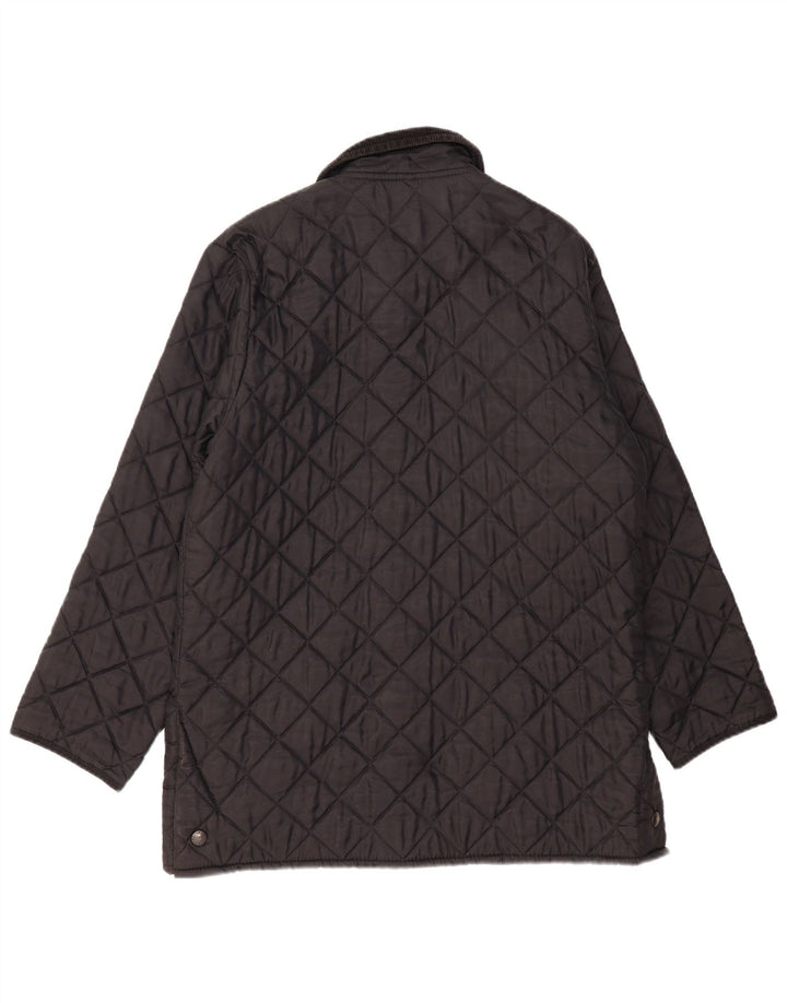 Jachetă matlasată LIDDESDALE Barbour pentru bărbați UK 40, mare, negru, nailon